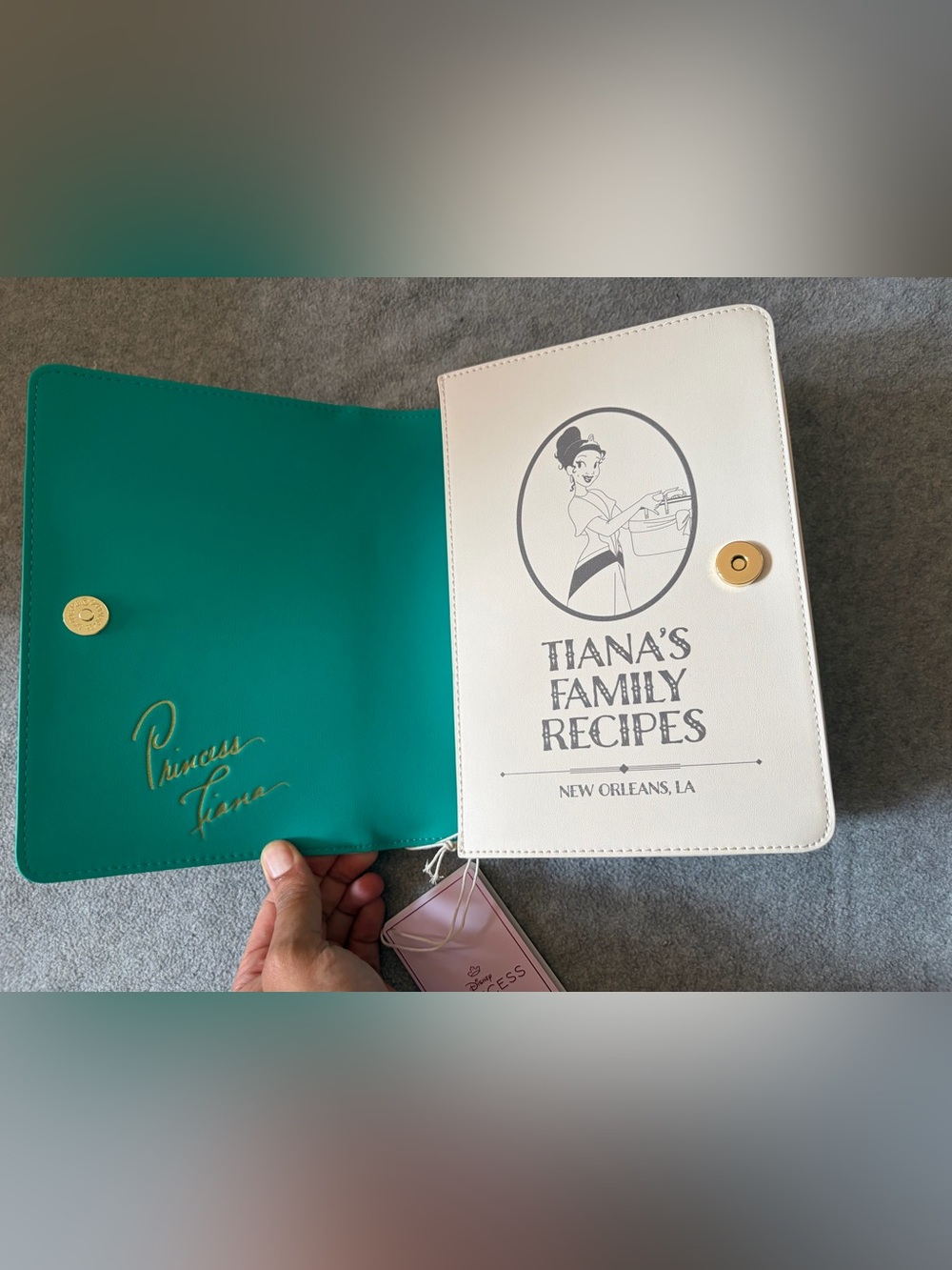 Loungefly Princess & The Frog Tiana Recipe Book Crossbody Bag - Picture 2 of 4
